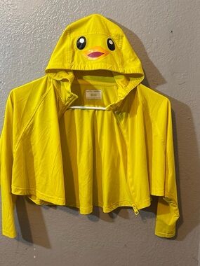 Hazel+harper Yellow Kids Duck Hoodie Jacket